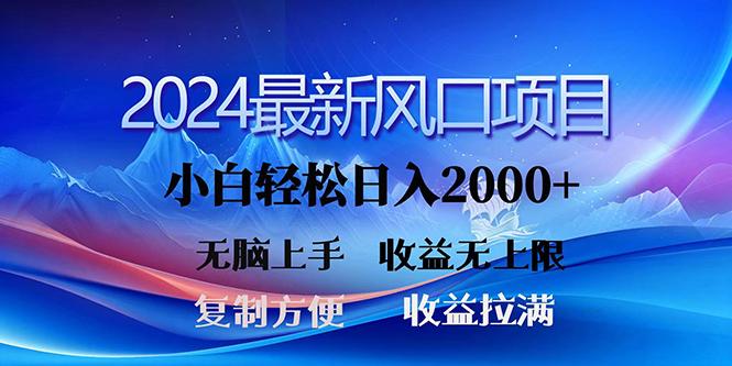 (10078期)2024最新风口！三分钟一条原创作品，日入2000+，小白无脑上手，收益无上限-轻创网
