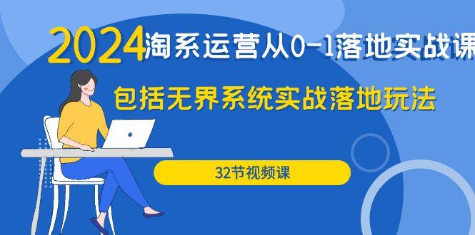 (9919期)2024·淘系运营从0-1落地实战课：包括无界系统实战落地玩法(32节)-轻创网