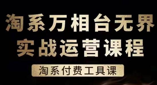 淘系万相台无界实战运营课，淘系付费工具课-轻创网