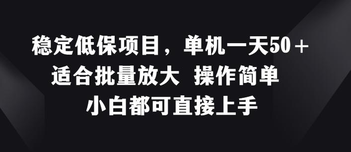 稳定低保项目，单机一天50+适合批量放大 操作简单 小白都可直接上手【揭秘】-轻创网