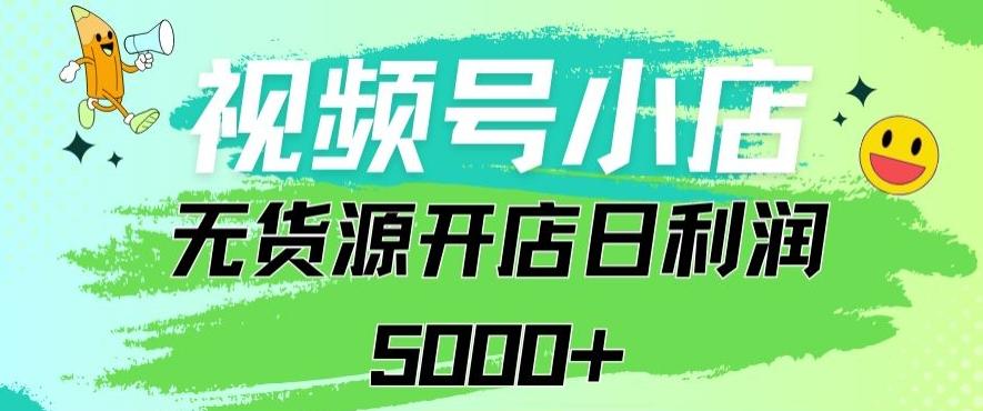 视频号无货源小店从0到1日订单量千单以上纯利润稳稳5000+【揭秘】-轻创网