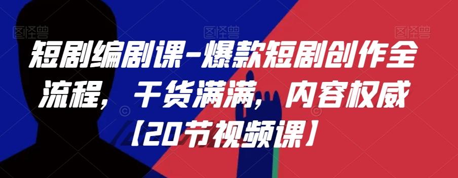 短剧编剧课-爆款短剧创作全流程，干货满满，内容权威【20节视频课】-轻创网