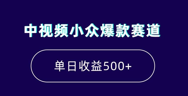 中视频小众爆款赛道，7天涨粉5万+，小白也能无脑操作，轻松月入上万【揭秘】-轻创网