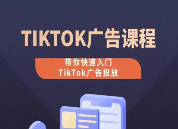 TikTok广告投放课程，从0-1实操课，带你快速入门TikTok广告投放-轻创网