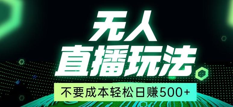 全网首发24年最新无人直播玩法，不需要成本，无需人力，一台电脑24小时为你工作-轻创网