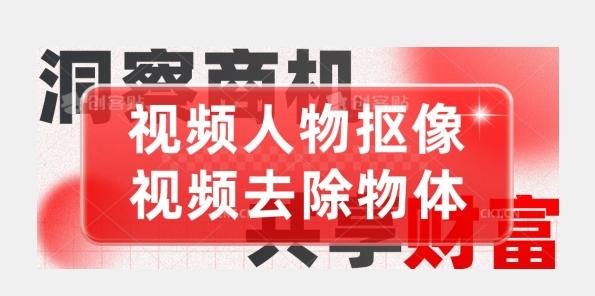 【超强视频处理工具】视频人物抠像+视频去除物体-轻创网