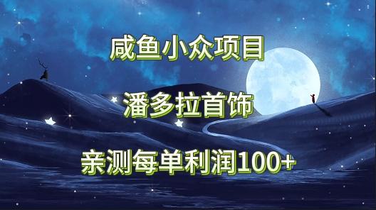 咸鱼小众项目，潘多拉首饰，亲测每单利润100+-轻创网