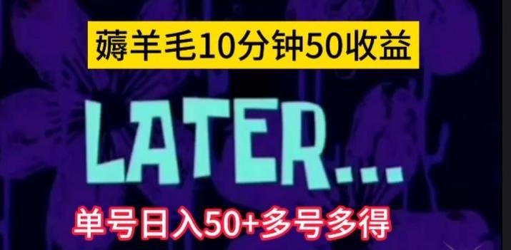 美团薅羊毛玩法，单号日入50+多号多得【仅揭秘】-轻创网
