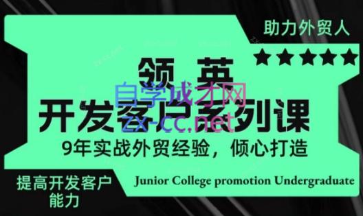 城哥·领英开发客户系列课-轻创网