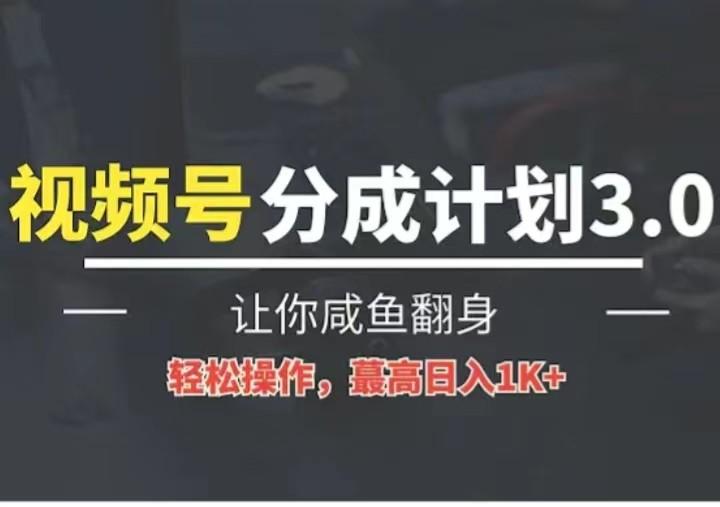 24年视频号冷门蓝海赛道，操作简单，单号收益可达四位数-轻创网