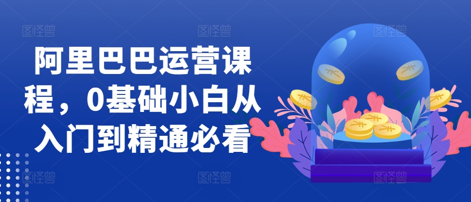 阿里巴巴运营课程，0基础小白从入门到精通必看-轻创网