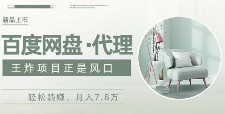 度盘代理，月入7w保姆级全方位教程-轻创网