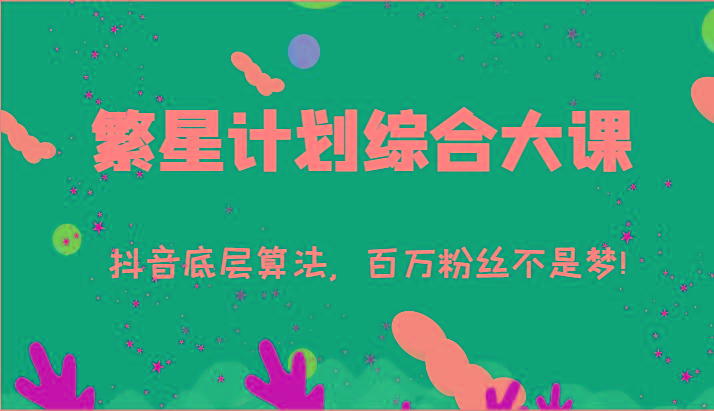 2024繁星计划综合大课：抖音底层算法，百万粉丝不是梦!(77节)-轻创网
