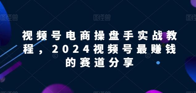 视频号电商实战教程，2024视频号最赚钱的赛道分享-轻创网