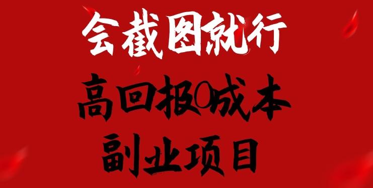 会截图就行，高回报0成本副业项目，卖离婚模板一天1.5k+【揭秘】-轻创网
