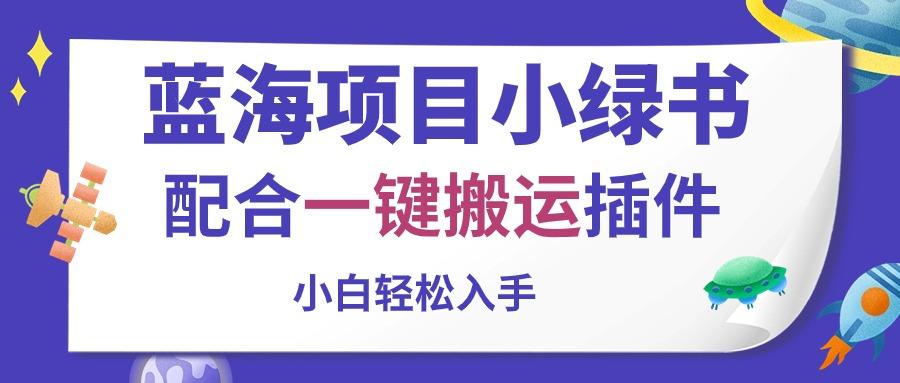 蓝海项目小绿书，配合一键搬运插件，小白轻松入手-轻创网