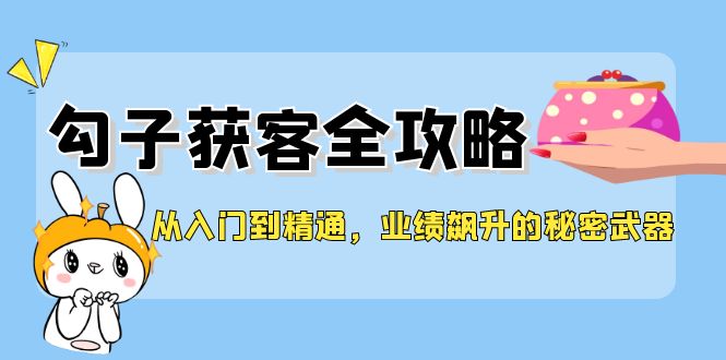 从入门到精通，勾子获客全攻略，业绩飙升的秘密武器-轻创网