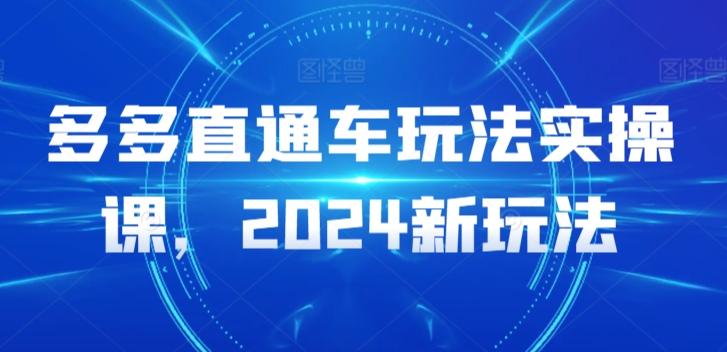 多多直通车玩法实操课，2024新玩法-轻创网