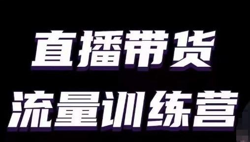 直播带货流量训练营，小白主播必学直播课-轻创网