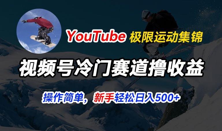 视频号冷门赛道撸收益，YouTube搬运极限运动集锦，暴力起号，操作简单流量高，轻松日入5张【揭秘】-轻创网