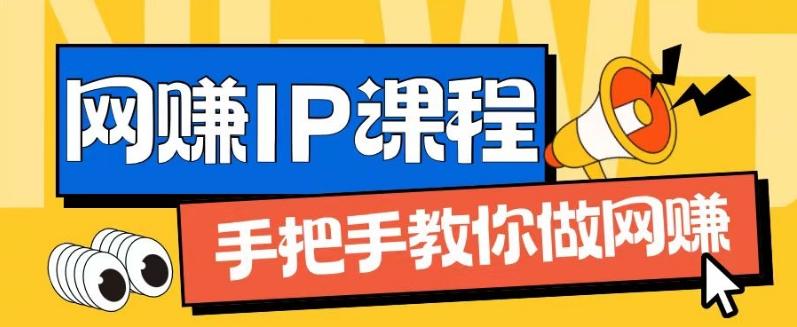 ip合伙人打造1.0，从0到1教你做网创，实现月入过万【揭秘】-轻创网