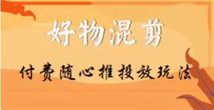 【万三】好物混剪付费随心推投放玩法，随心投放小课抖音教程-轻创网