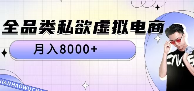 全品类私欲虚拟电商，月入8000+【揭秘】-轻创网