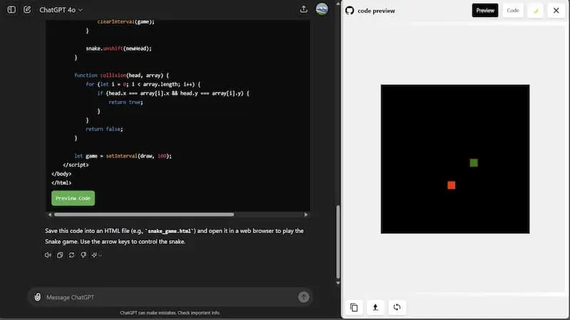 ChatGPT Code Preview｜AI编程预览工具-轻创网