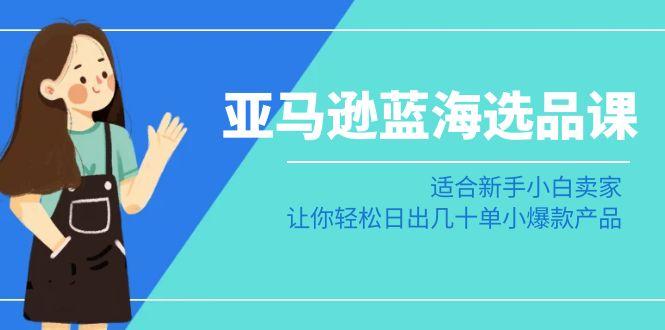 亚马逊-蓝海选品课：适合新手小白卖家，让你轻松日出几十单小爆款产品-轻创网