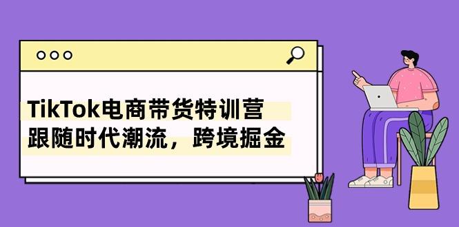 TikTok电商带货特训营，跟随时代潮流，跨境掘金(8节课-轻创网