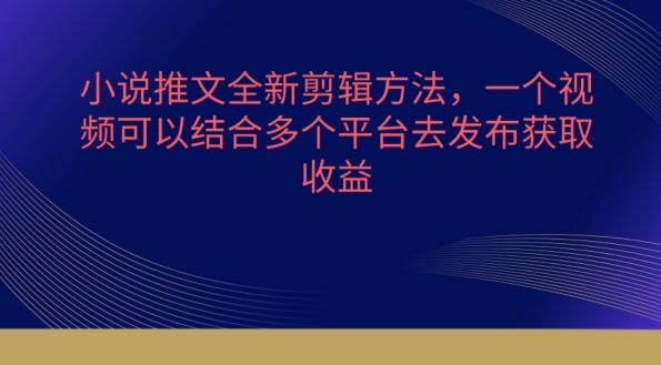 小说推文全新剪辑方法，一个视频可以结合多个平台去发布获取【揭秘】-轻创网