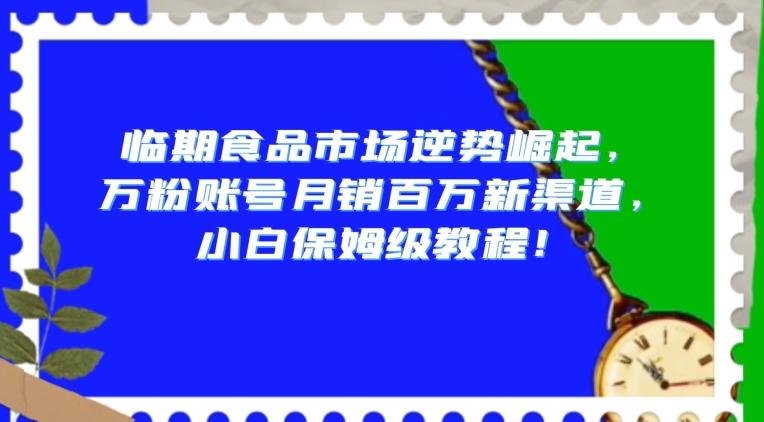 临期食品市场逆势崛起，万粉账号月销百万新渠道，小白保姆级教程【揭秘】-轻创网