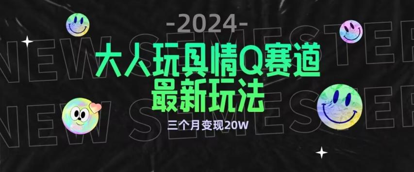 全新大人玩具情Q赛道合规新玩法，公转私域不封号流量多渠道变现，三个月变现20W【揭秘】-轻创网