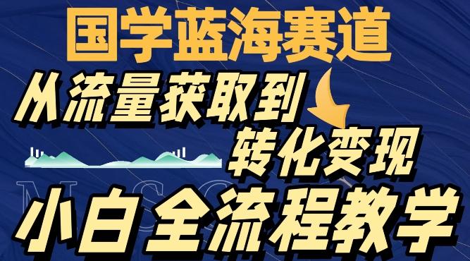 国学蓝海赛道，从流量获取，到转化变现，全流程教学-轻创网