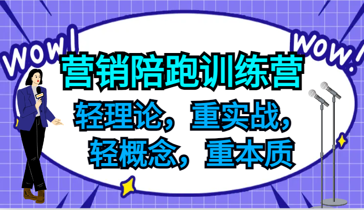 营销陪跑训练营，轻理论，重实战，轻概念，重本质，适合中小企业和初创企业的老板-轻创网