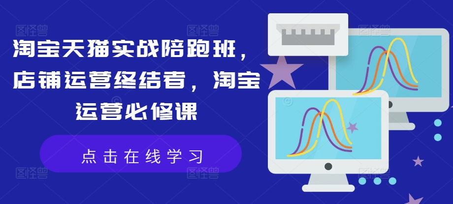 淘宝天猫实战陪跑班，店铺运营终结者，淘宝运营必修课-轻创网