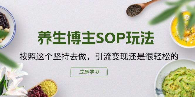 养生博主SOP玩法，按照这个坚持去做，引流变现还是很轻松的-轻创网