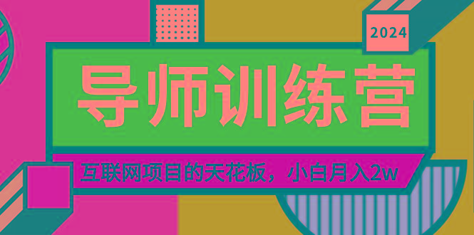 《导师训练营》精准粉丝引流的天花板，小白月入2w-轻创网