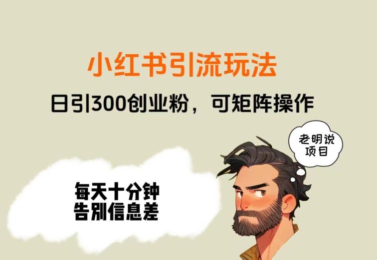 靠小红书视频日印300粉，两分钟一个视频轻松矩阵-轻创网