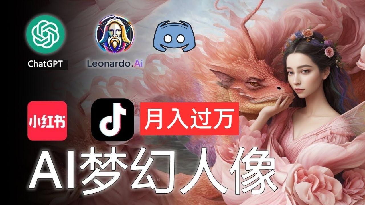 AI摄影梦幻人像：零基础也能月入过万的秘密-轻创网