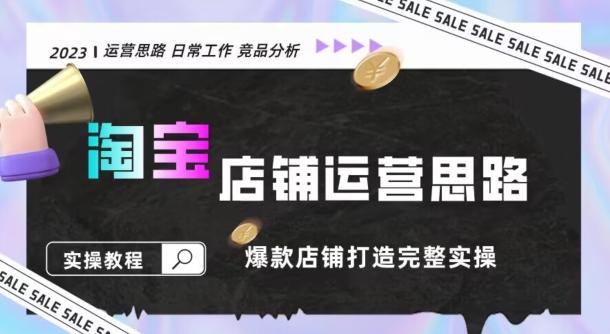 2023淘宝店铺运营全攻略：竞品分析，打造爆款店铺完整实操（附运营思维素材）-轻创网