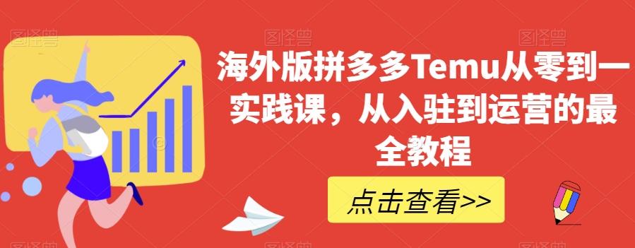 海外版拼多多Temu从零到一实践课，从入驻到运营的最全教程-轻创网