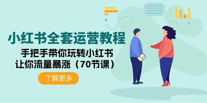(9624期)小红书全套运营教程：手把手带你玩转小红书，让你流量暴涨(70节课)-轻创网