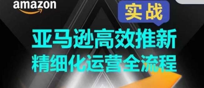 亚马逊高效推新精细化运营全流程，全方位、快速拉升产品排名和销量!-轻创网
