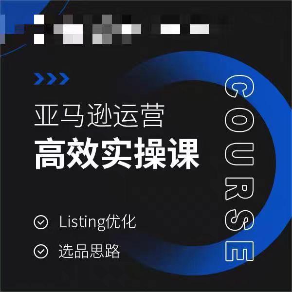 亚马逊运营高效实操课，Listing优化，选品思路-轻创网