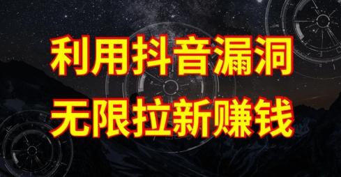 利用抖音链接漏洞，无限拉新赚钱【漏洞原理+操作流程】【揭秘】-轻创网