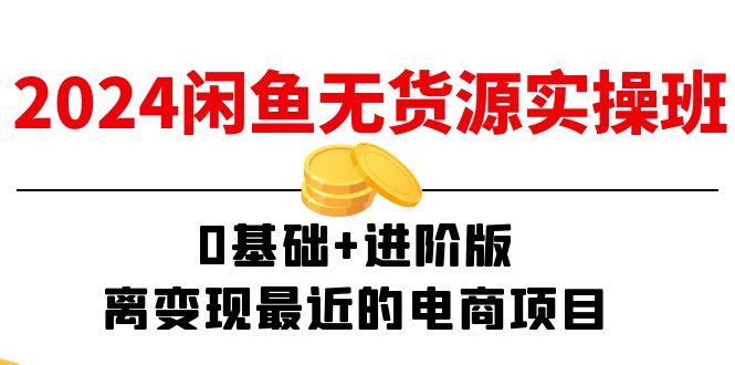 2024闲鱼-无货源实操班：0基础+进阶版，离变现最近的电商项目(15节-轻创网