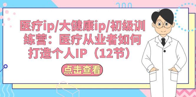 医疗ip/大健康ip/初级训练营：医疗从业者如何打造个人IP(12节-轻创网