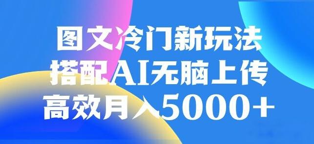 图文冷门项目，无脑复制粘贴，日入500+-轻创网