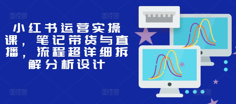 小红书运营实操课，笔记带货与直播，流程超详细拆解分析设计-轻创网